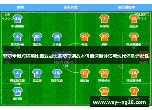 菲尔米诺对阵莱比锡亚冠比赛防守端战术价值深度评估与现代体系适配性 菲尔米诺对阵莱比锡亚冠比赛防守端战术价值深度评估与现代体系适配性